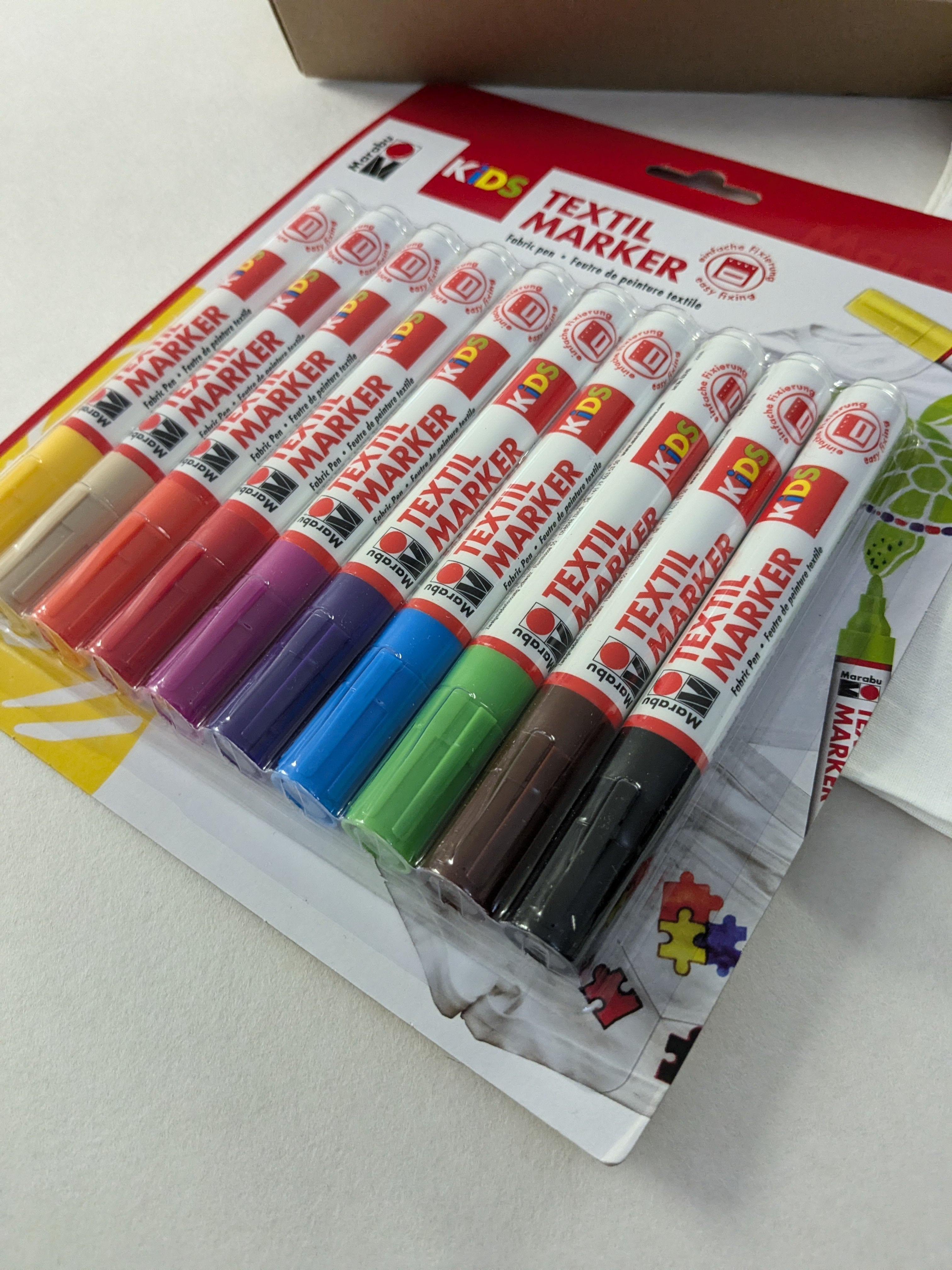 MARABU Stoffmalstifte mit 10 Farben