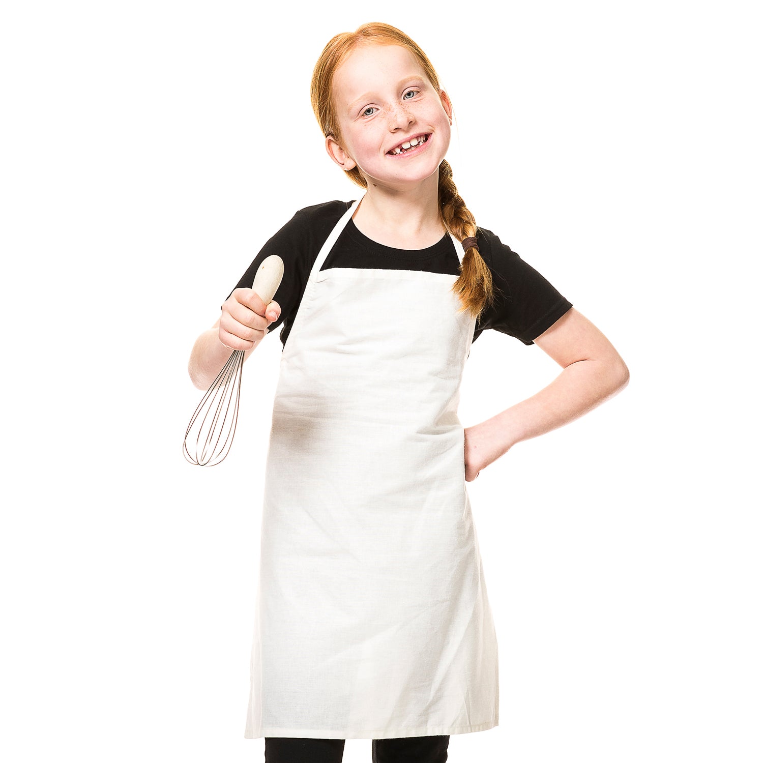 Kochschürze für Kinder zum Bemalen, 50 x 56 cm, 100% Baumwolle (unbedruckt)