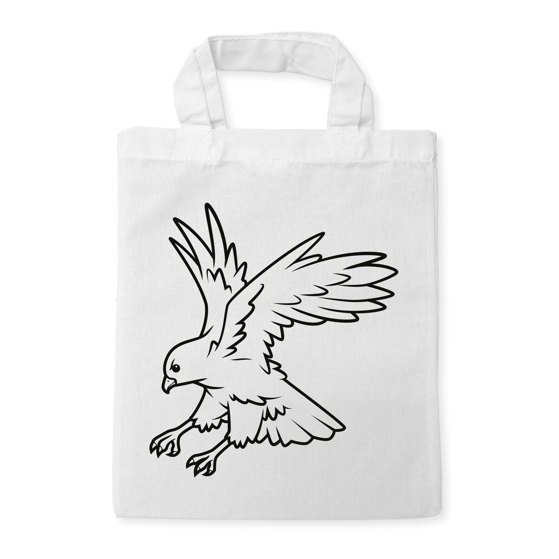 Adler Kindertaschen zum Ausmalen, 22 x 26 cm, 100% Baumwolle