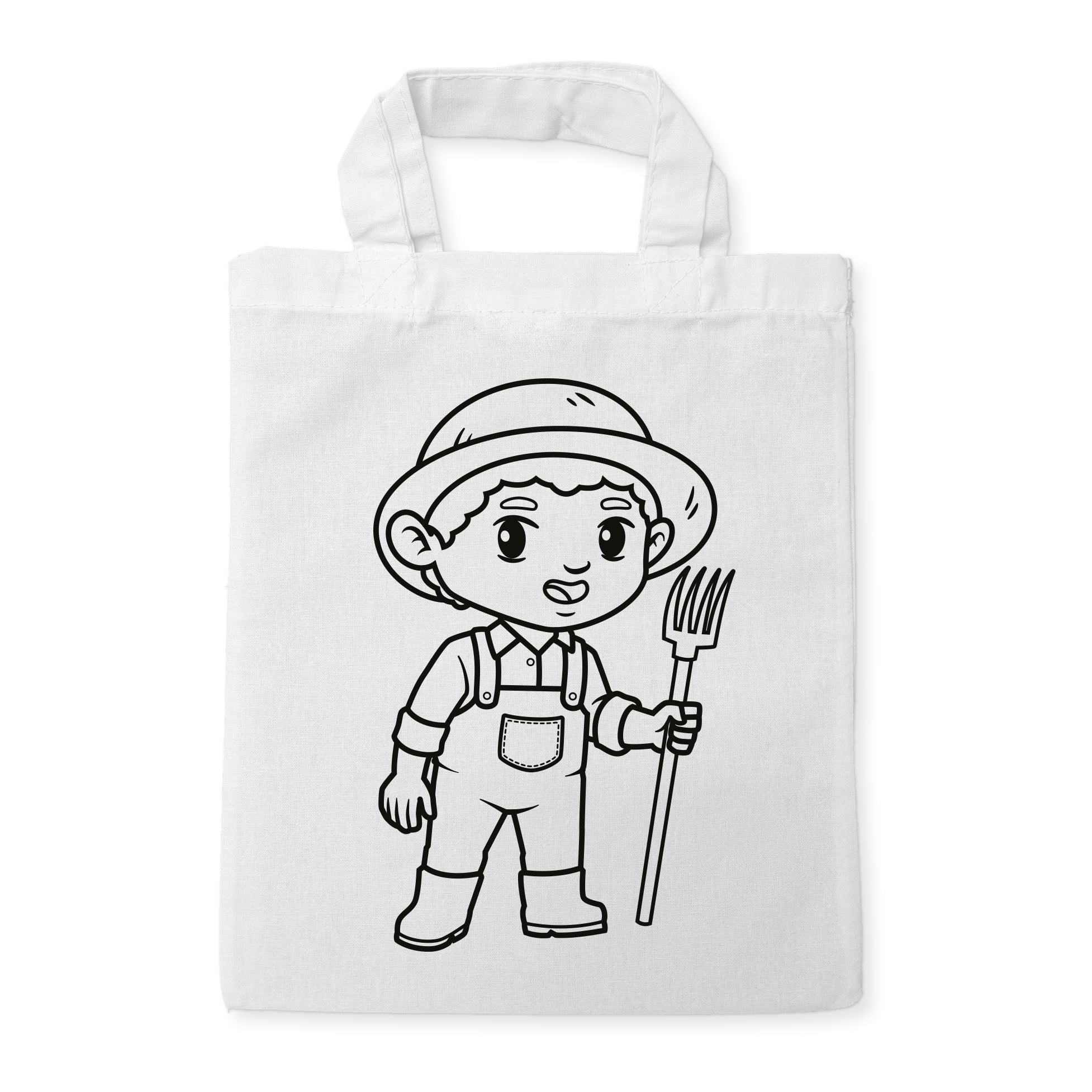 Bauer Kindertaschen zum Ausmalen, 22 x 26 cm, 100% Baumwolle