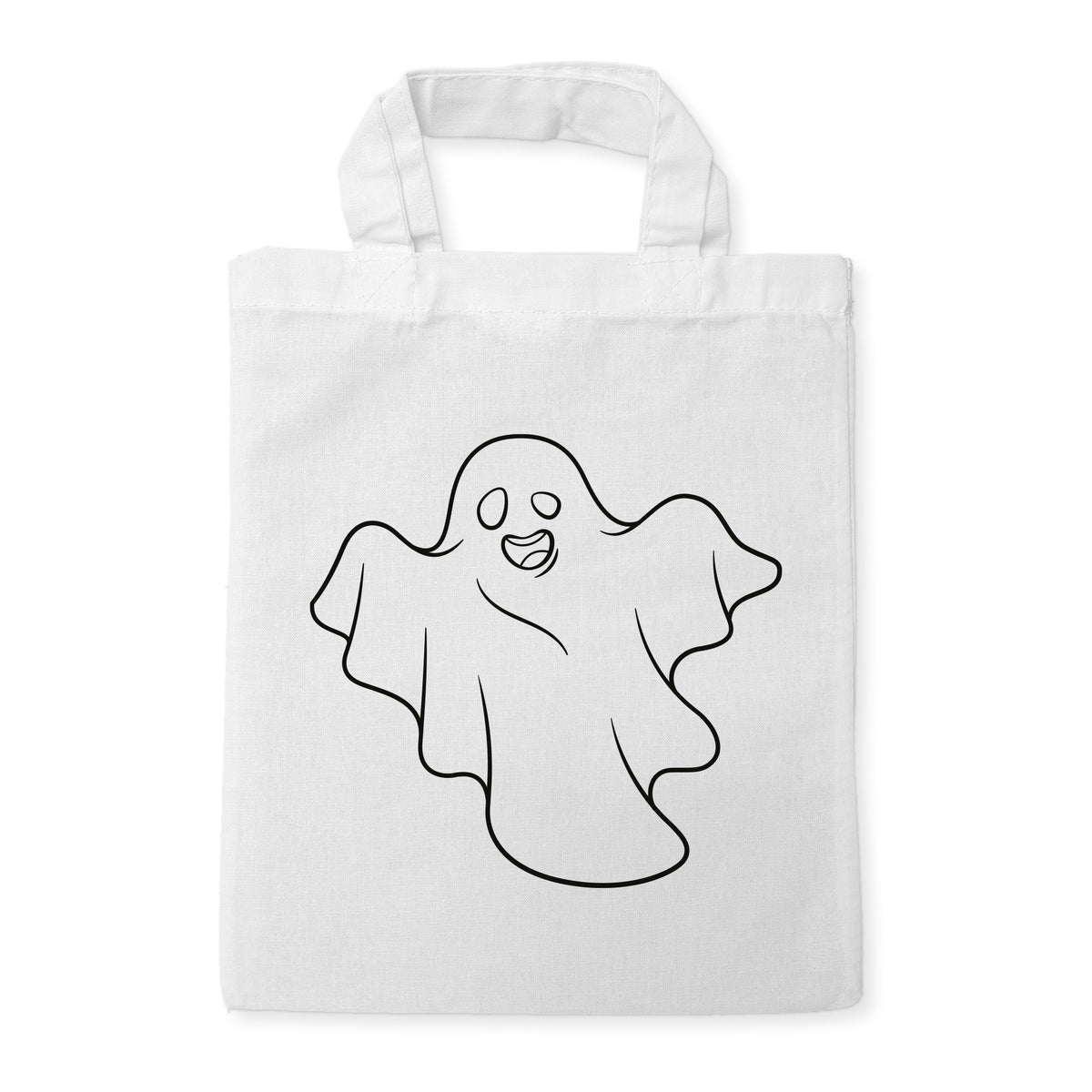 Gespenst Ausmaltasche für Kinder, unbemaltes Motiv