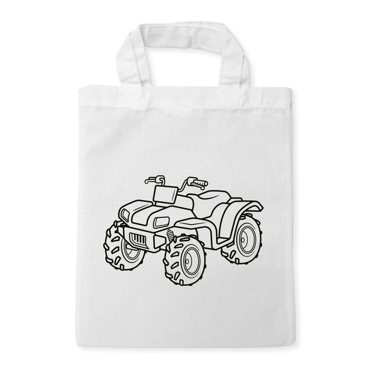 Quad Ausmaltasche für Kinder, unbemaltes Motiv